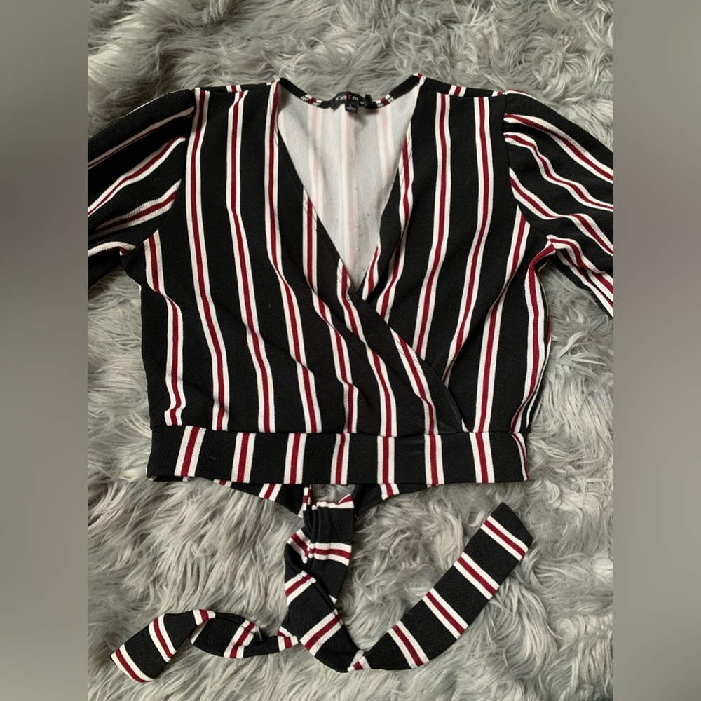 Striped crop top